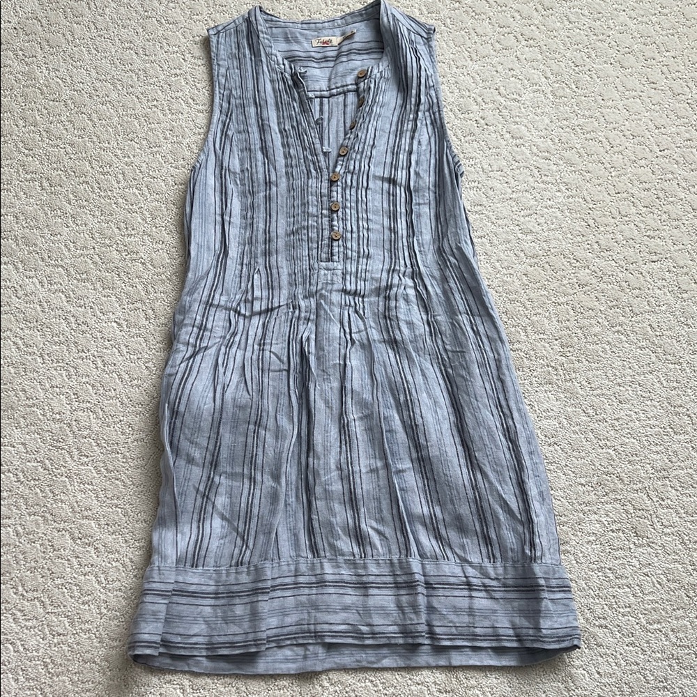 Faherty Isha Washed Linen Dress
